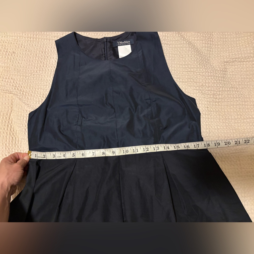 MaxMara Navy Midi Dress - Picture 10 of 15